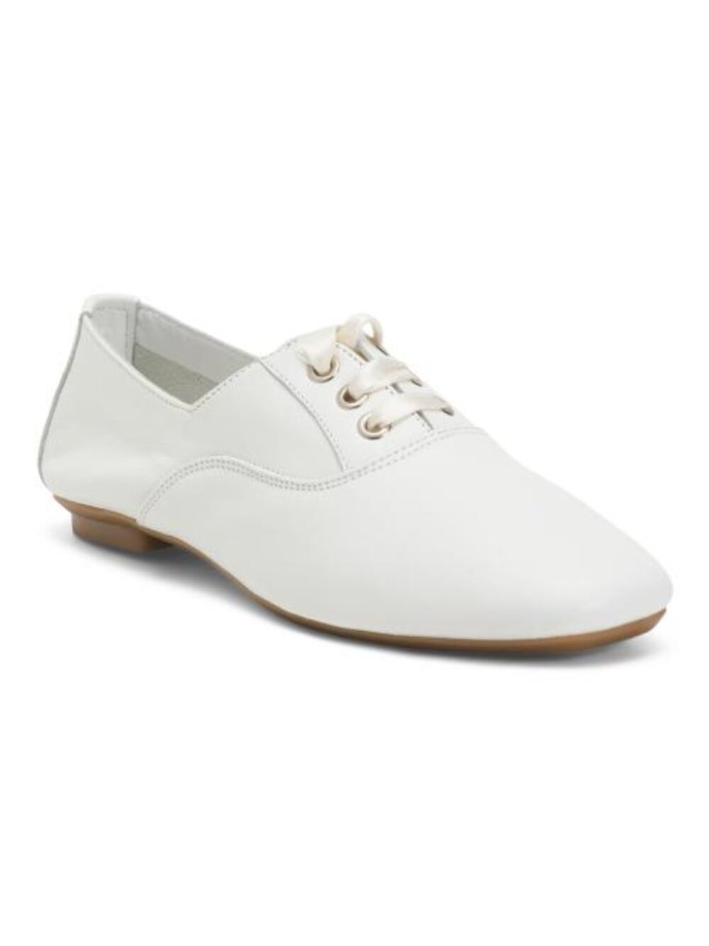 REQINS Leather Hydra Sneakerina Flats With Satin Laces